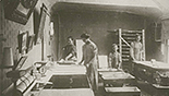 Joshua Elmer's developing shop, circa 1910